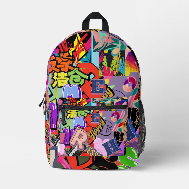 Sac À Dos Imprimé Hiphop backpack (Recto)