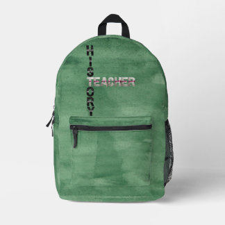 Sac À Dos Imprimé Histoire Enseignant Retour à l'école Chalkboard sa
