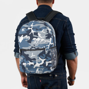Sac À Dos Imprimé Hiver Camouflage bleu neige, Militaire, Armée