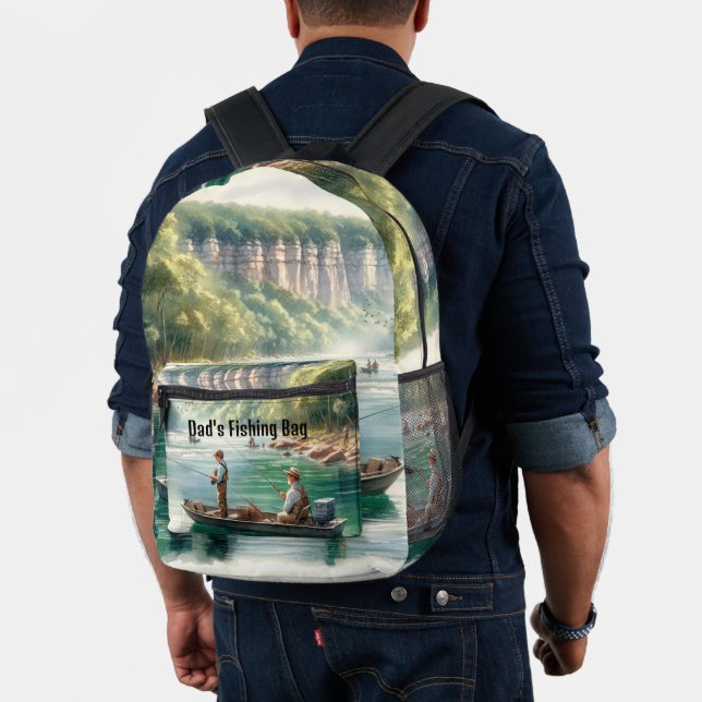 Sac À Dos Imprimé Hommes pêche paysage aquatique  (Insitu (Modèle))