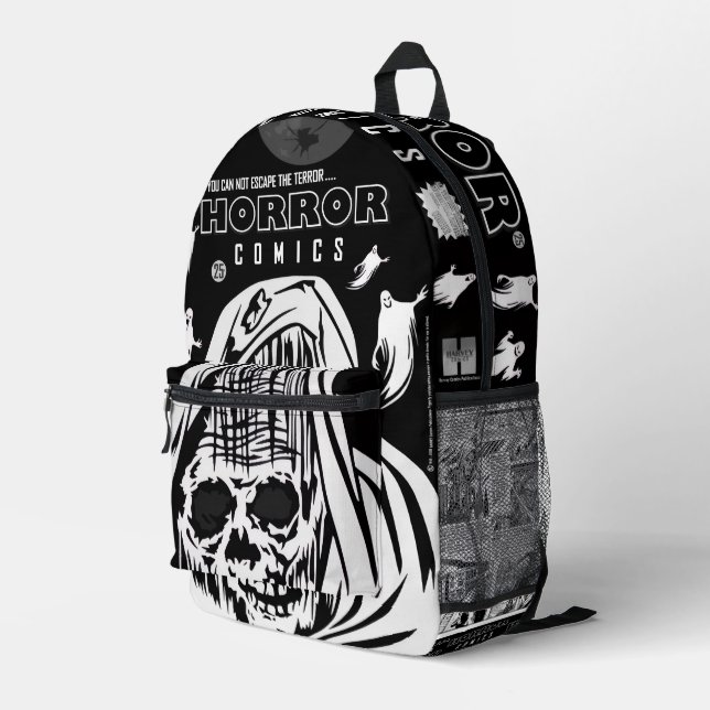 Sac À Dos Imprimé HORROR Comics Backpack (Coin arrière droit)