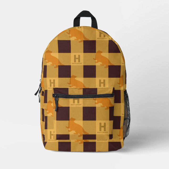 Sac À Dos Imprimé HUFFLEPUFF™ Check Plaid Motif (Recto)