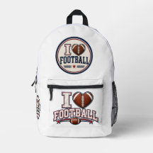 I Love Football Backpack | American Football Fan G
