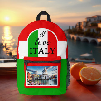 Sac À Dos Imprimé I Love Italie Photo