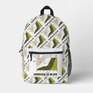 Sac À Dos Imprimé Igneous est Bliss Silica Content Geology Humour
