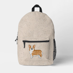 Sac À Dos Imprimé Illustration de chien mignon Corgi Gallois Pembrok