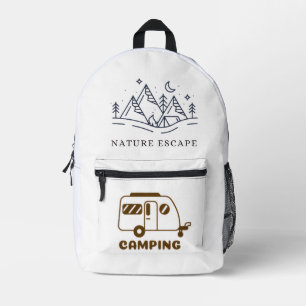 Sac À Dos Imprimé Illustration de tente d'aventure de camping – Natu