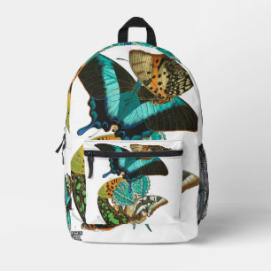 Sac À Dos Imprimé Illustration des papillons Vintages E.A. Séguy