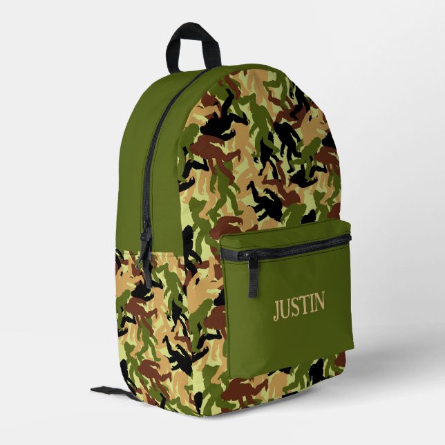 Sac À Dos Imprimé Impression Camouflage Bigfoot à motif Camo (Coin arrière gauche)