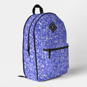 Sac À Dos Imprimé Impression de texture de parties scintillant bleue