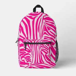 Sac À Dos Imprimé Impression zèbre rose