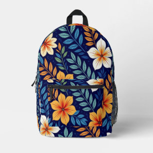 Sac À Dos Imprimé Imprimé à motifs floraux multicolores et stylisés