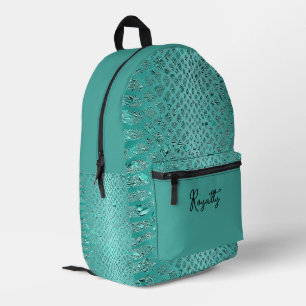 Sac À Dos Imprimé Imprimer Safari Turquoise