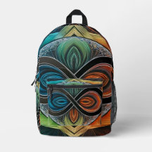 Infinity Mandala African Tribal Mask Abstrait