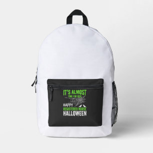 Sac À Dos Imprimé Infirmière diplômée Halloween Toile d'araignée et