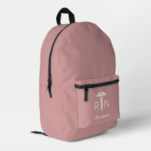 Sac À Dos Imprimé Infirmière inscrite à la RN personnalisée Diplôme