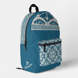 Sac À Dos Imprimé Inspiration de travail de carreaux méditerranéens