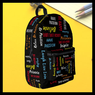 Sac À Dos Imprimé Inspiration Personnalisé Motivationnel