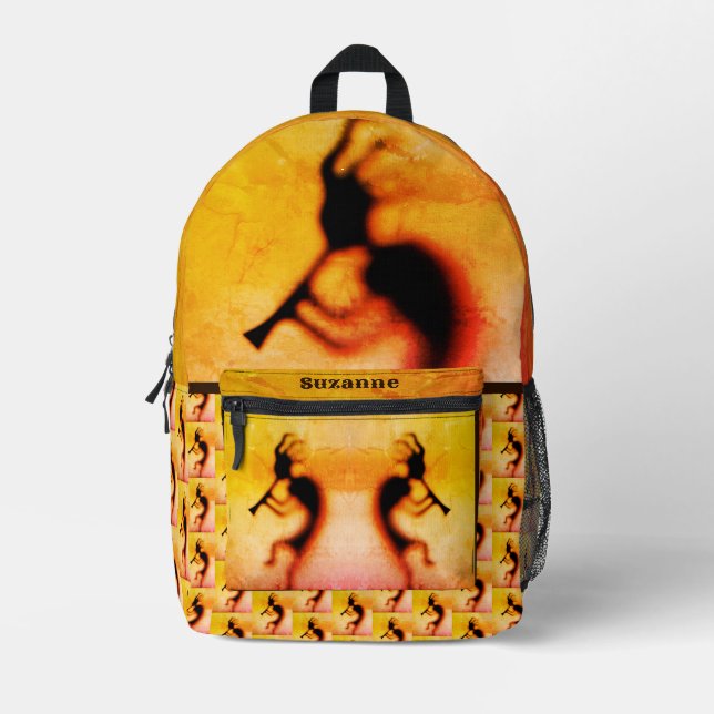 Sac À Dos Imprimé Inspiré Kokopelli Personnalisé (Recto)