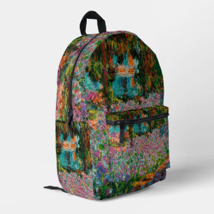 Sac À Dos Imprimé Iris Jardin Monet Giverny fleurs