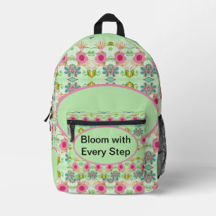 Sac À Dos Imprimé Jardin Éclectique Envoûtant : Beauté Florale Diver