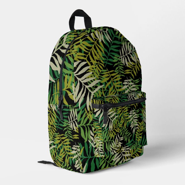 Sac À Dos Imprimé Jardin verdoyant à la mode, Plante verdoyant (Coin arrière gauche)