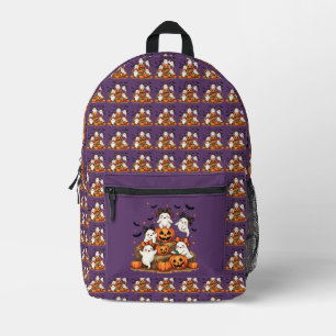 Sac À Dos Imprimé Joli Fantômes D'Halloween En Coquette Bows Et Citr