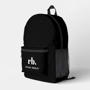 Sac À Dos Imprimé Joli Monogramme moderne élégant