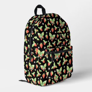 Sac À Dos Imprimé Joli motif botanique aquarelle de fraise