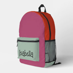 Sac À Dos Imprimé Joli Noms Personnalisés Imprimés Colorés Modernes 