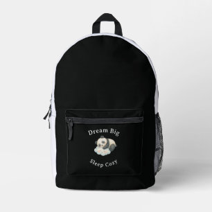 Sac À Dos Imprimé Joli panda endormi sur un nuage à l'aquarelle