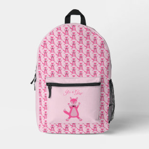 Sac À Dos Imprimé Joli rose bébé fille Fox Custom Genre Révéler