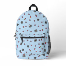 Joli rose et blanc floral avec étoiles en bleu béb
