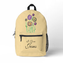 Jolie Lollipop Floral I Love Jesus Jaune