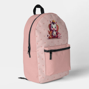 Sac À Dos Imprimé Jolis cœurs roses pastel