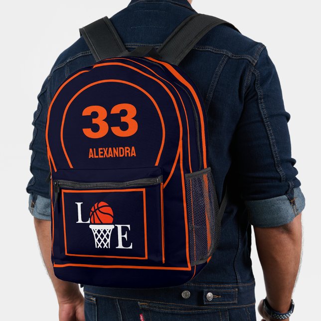 Sac À Dos Imprimé Joueur de basket-ball, cadeau d'anniversaire de ba (Créateur téléchargé)