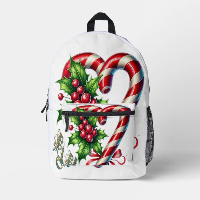 Sac À Dos Imprimé Joyeux Noël (Recto)