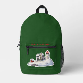 SAC À DOS IMPRIMÉ JOYEUX NOËL DU MAINE, NUBBLE LIGHT