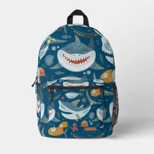 Sac À Dos Imprimé Joyeux requin bleu enfants