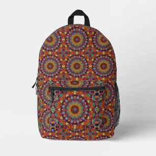 Sac À Dos Imprimé Kaleidoscope fractal Mandala Art Design-44444