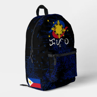 Sac À Dos Imprimé Kapwa (écriture Baybayin)