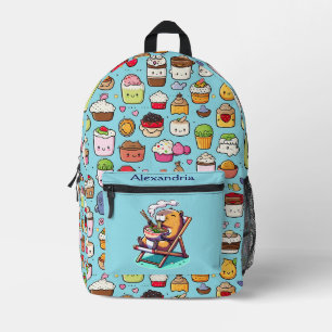 Sac À Dos Imprimé Kawaii Cute Custom Ramen
