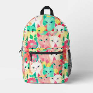 Sac À Dos Imprimé Kitties Huddle Pastel Drake Art