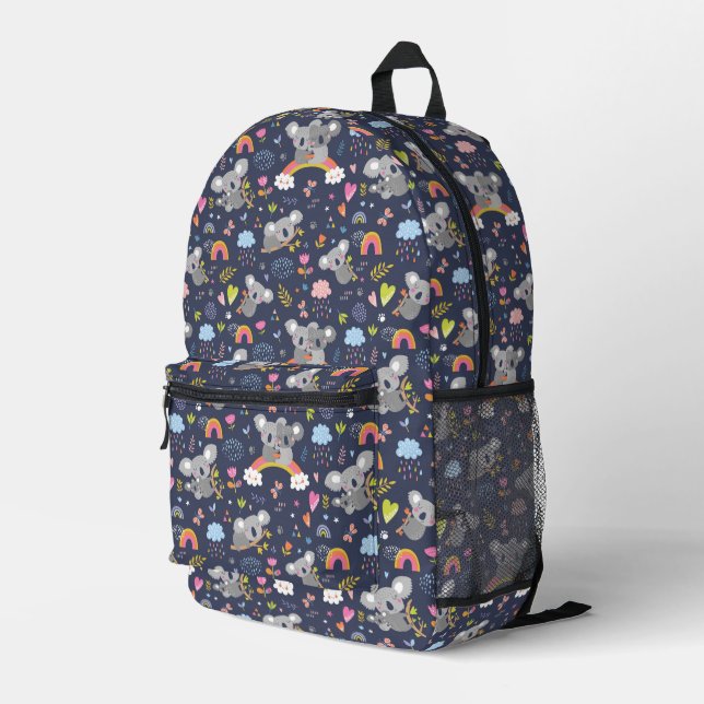Sac À Dos Imprimé Koala Rainbow Love Motif (Coin arrière droit)