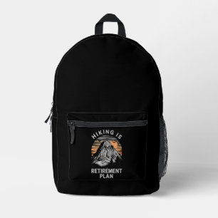 Sac À Dos Imprimé La randonnée est mon plan de retraite Drôle de ran
