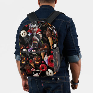 Sac À Dos Imprimé Le bonbon d'Halloween de Dracula