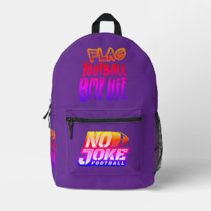 Sac À Dos Imprimé Le football à drapeau est ma vie