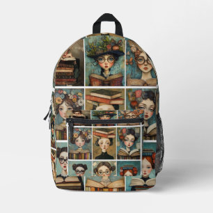 Sac À Dos Imprimé Lecture des femmes