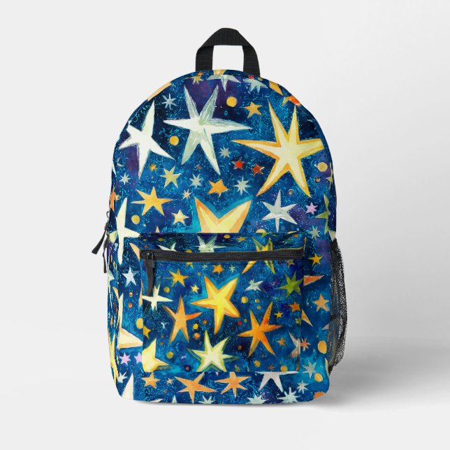 Sac À Dos Imprimé Les étoiles brillent toute la nuit #1005 (Recto)