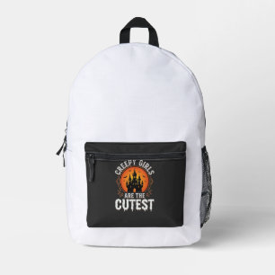 Sac À Dos Imprimé Les Filles Flippantes Sont Le Design De Halloween